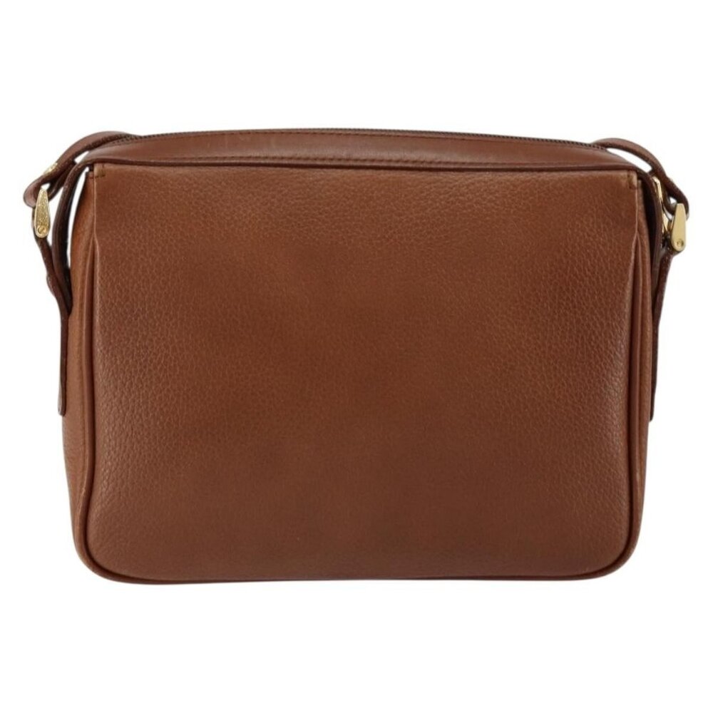 Authentic Burberrys Nova Check Shoulder Bag Leather Brown Gold - Picture 10 of 16